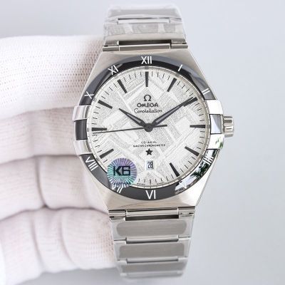 Omega 5th Constellation Mereorite 41MM 8900/8901 Movement Stainless Steel Strap Date Window Watch